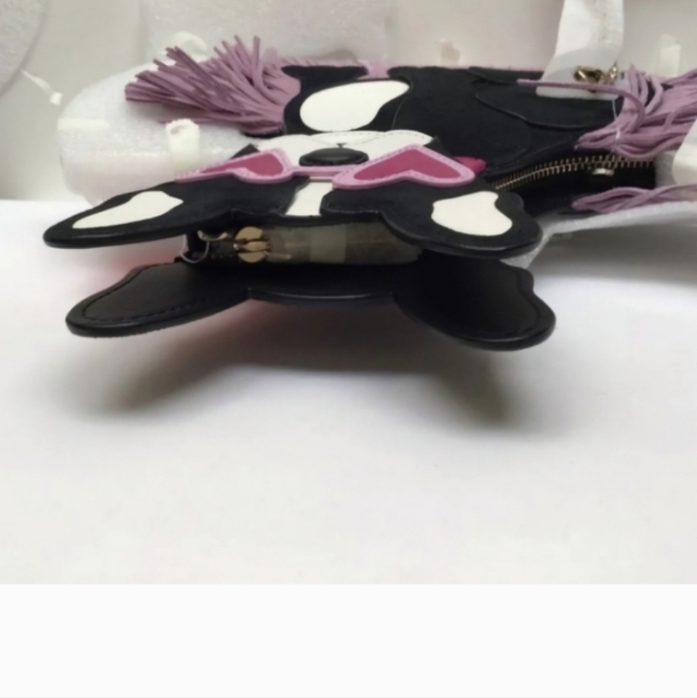 Kate Spade Black and Pink Dog Fringe Bag - Picture 6 of 6